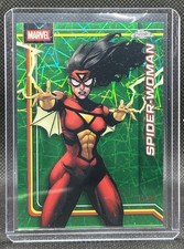 2026 Topps Chrome Spider-Woman Hulk Green Lazer Refractor /99 #167 Marvel Comics