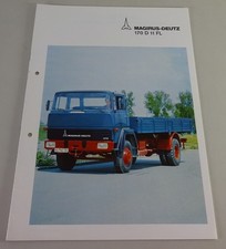 Prospekt / Broschüre Magirus-Deutz LKW 170 D 11 FL Frontlenker Stand 06/1975