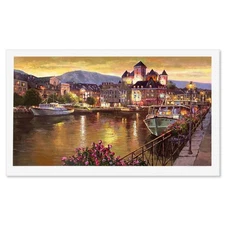 Sam Park, "Annecy Night" Limited Edition Printer's Proof Serigraph, Numbered and