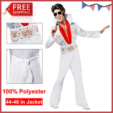 Rubie's Adult Elvis Presley Costume Extra Large, Jumpsuit, Belt  Scarf Includes
