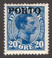 DENMARK 1921 SC #J5 VF MLH* 20 ore Postage Due cv $22.50  *Bay Stamps*