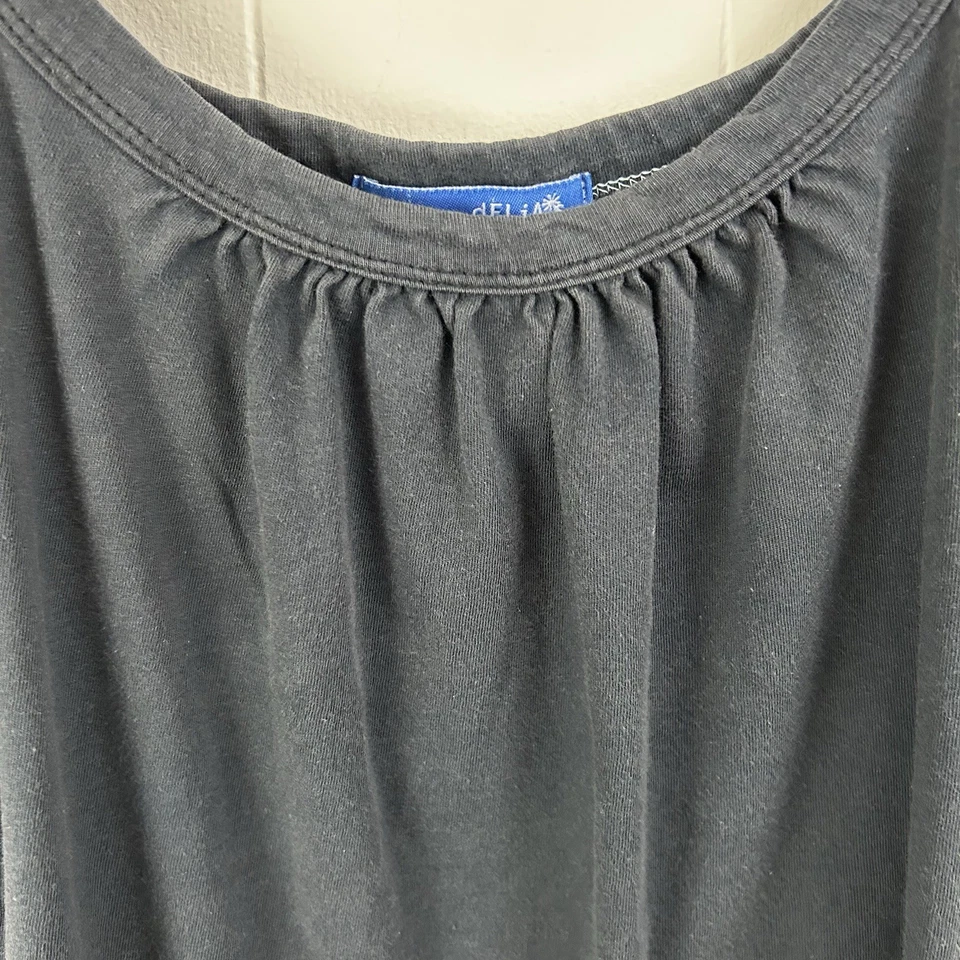 De colección DELIAS Y2K Gris Oscuro TANK TOP Pequeño Grunge Años 80 Patinador Indie EE. UU. Foto 4 de 4