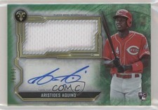 2020 Triple Threads Single Jumbo Relics Emerald 8/50 Aristides Aquino Auto 0a17