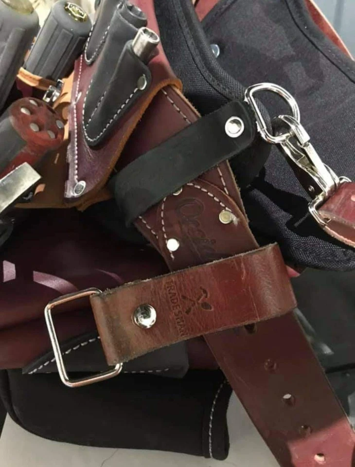 Tape Measure Holder Leather Belt Clip Drill Impact Tool Holster Heavy Duty Mu... - Image 4 of 4