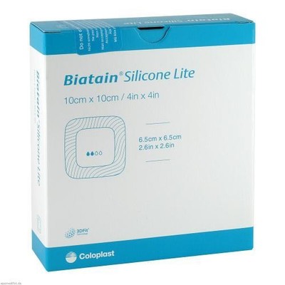 2x BIATAIN Silicone Lite Schaumverband 10x10 cm 10 ST