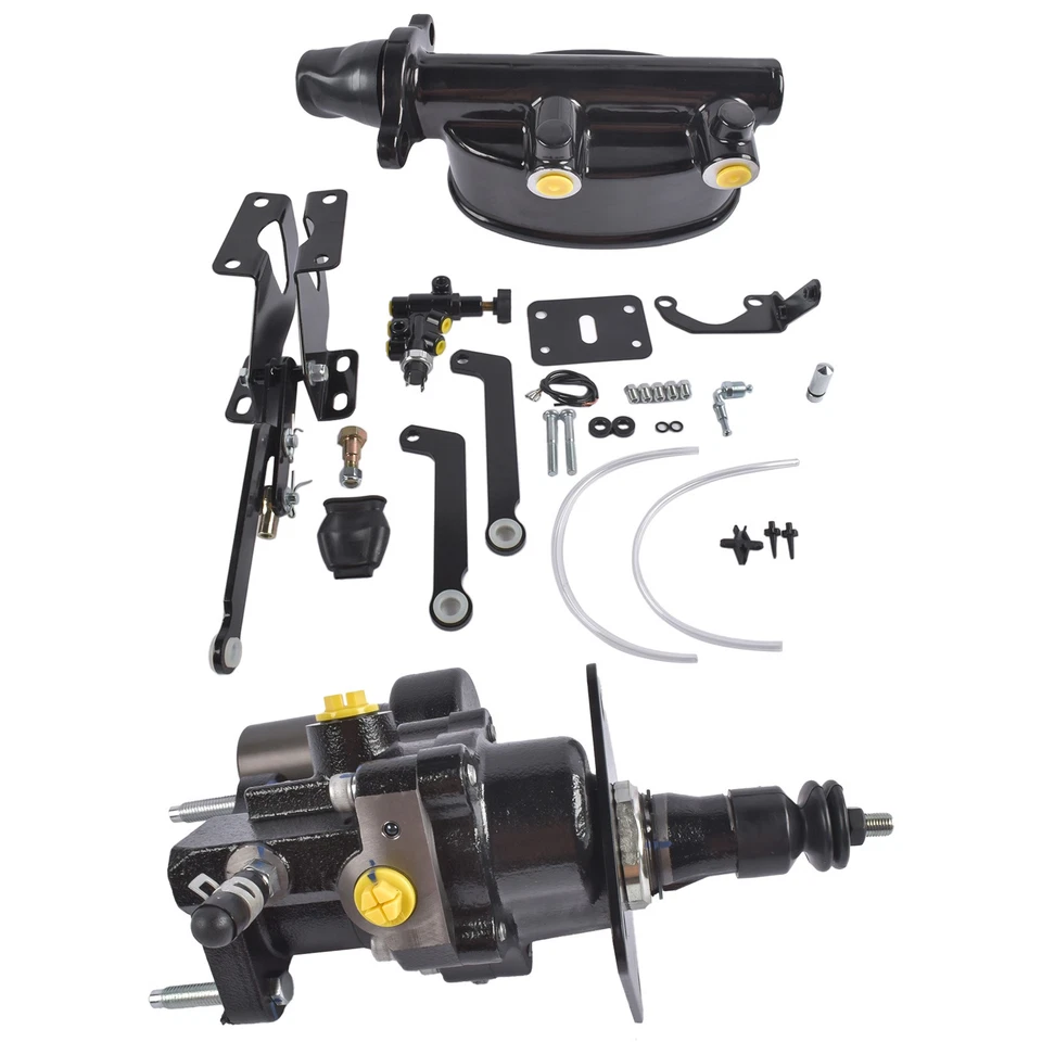 Se adapta a mangueras Dodge Challenger A B E negras Hydro Brake Booster cilindro maestro Foto 2 de 4