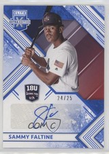 2018 Panini Elite Extra Edition Blue 24/25 Trey Faltine Sammy #18U-SF Auto 0sm9