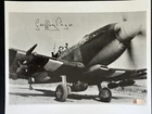 Geoffrey Page Signed 8x10 World War II WW2 B&W Photo AUTO AI-Verified COA