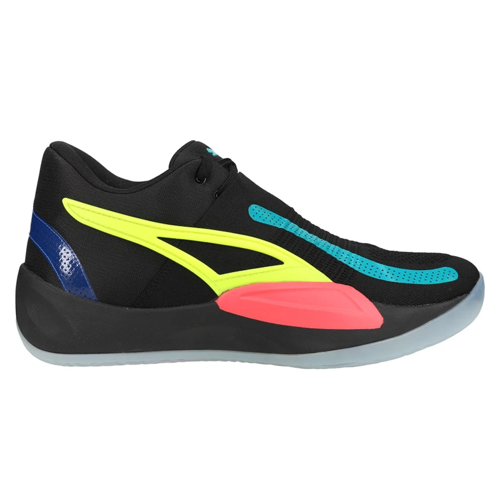 PUMA Rise Nitro Basketball Mens Black Sneakers Athletic Shoes 37701203