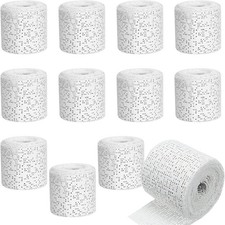12 Pack Plaster Cloth Rolls for Crafts Plaster Gauze Bandages 2" X 106" White