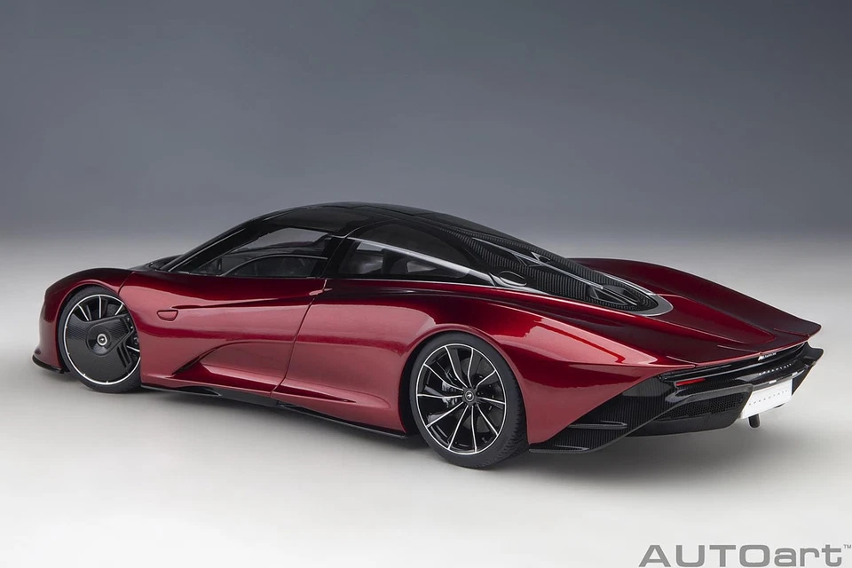AUTOart 1 18 McLaren Speedtail Metallic Red Model Car Japan - Image 3 of 4