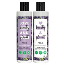 Love Beauty Planet Natural Argan Oil Lavender Anty Frizz Paraben Free 200ml