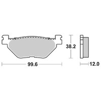 BremsbelÄGe SBS 169 CT Yamaha XP T-MAX (SJ091 SJ098 SJ099) 530 2012 2016