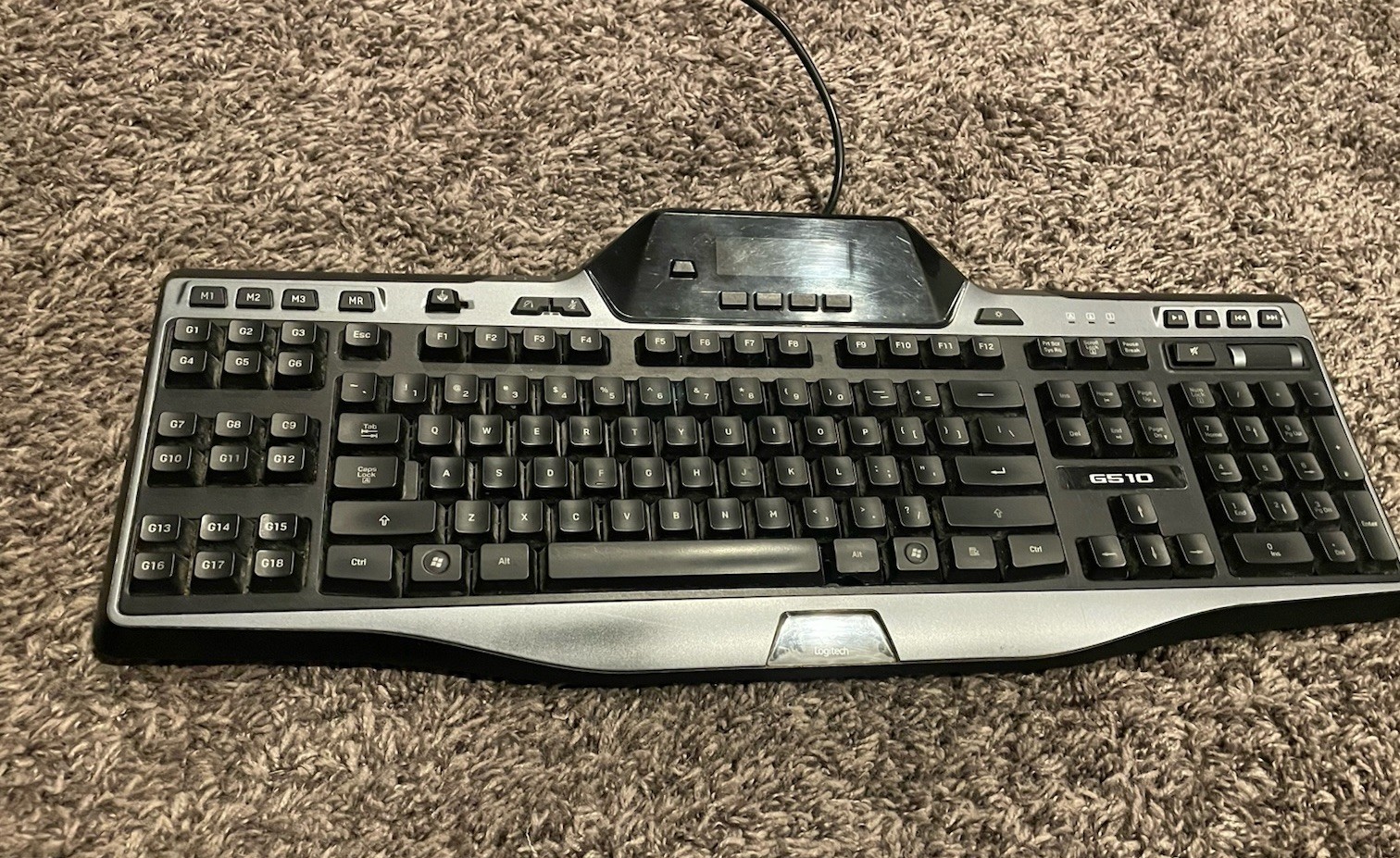 G510 Logitech Wired Gaming Keyboard Backlit LCD Programmable