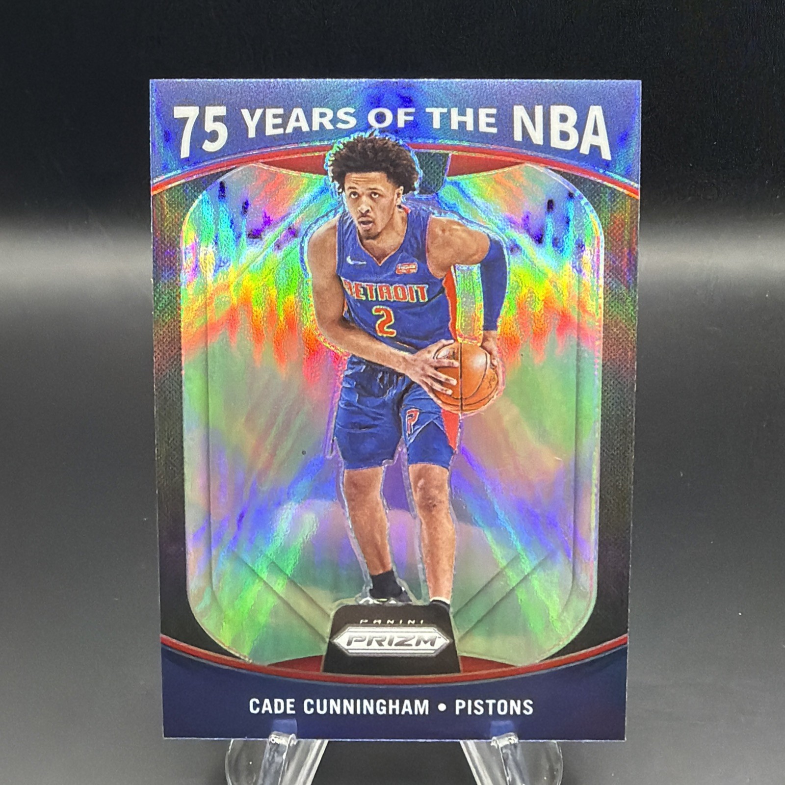 2021-22 Panini Prizm Optic 75 Years of the NBA Cade Cunningham #21 Rookie RC