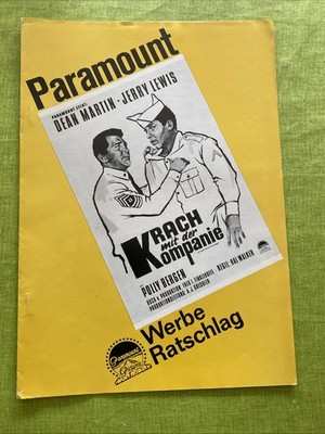 Paramount Werberatschlag USA 1951  Krach mit der Kompanie,Dean Martin J.Levis
