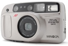 NEAR MINT MINOLTA RIVA ZOOM 70 DATE Point Shoot 35mm Film Camera From JAPAN