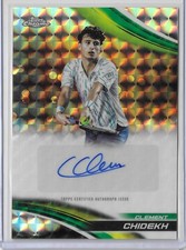 2025 Topps Chrome Tennis Clement Chidekh Geometric Refractor Auto Autograph