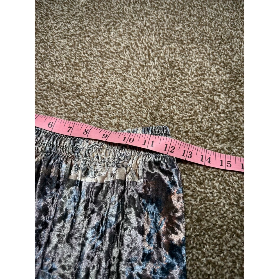 Женщин богемное лоскутное одеяло макси юбка бархата эластичный пояс большой прихотливый гранж - Изображение 4 из 4