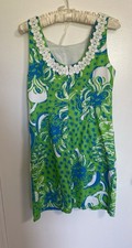 Lilly Pulitzer Liz Casey Shift Dress Sz 6 Limeade With Pockets