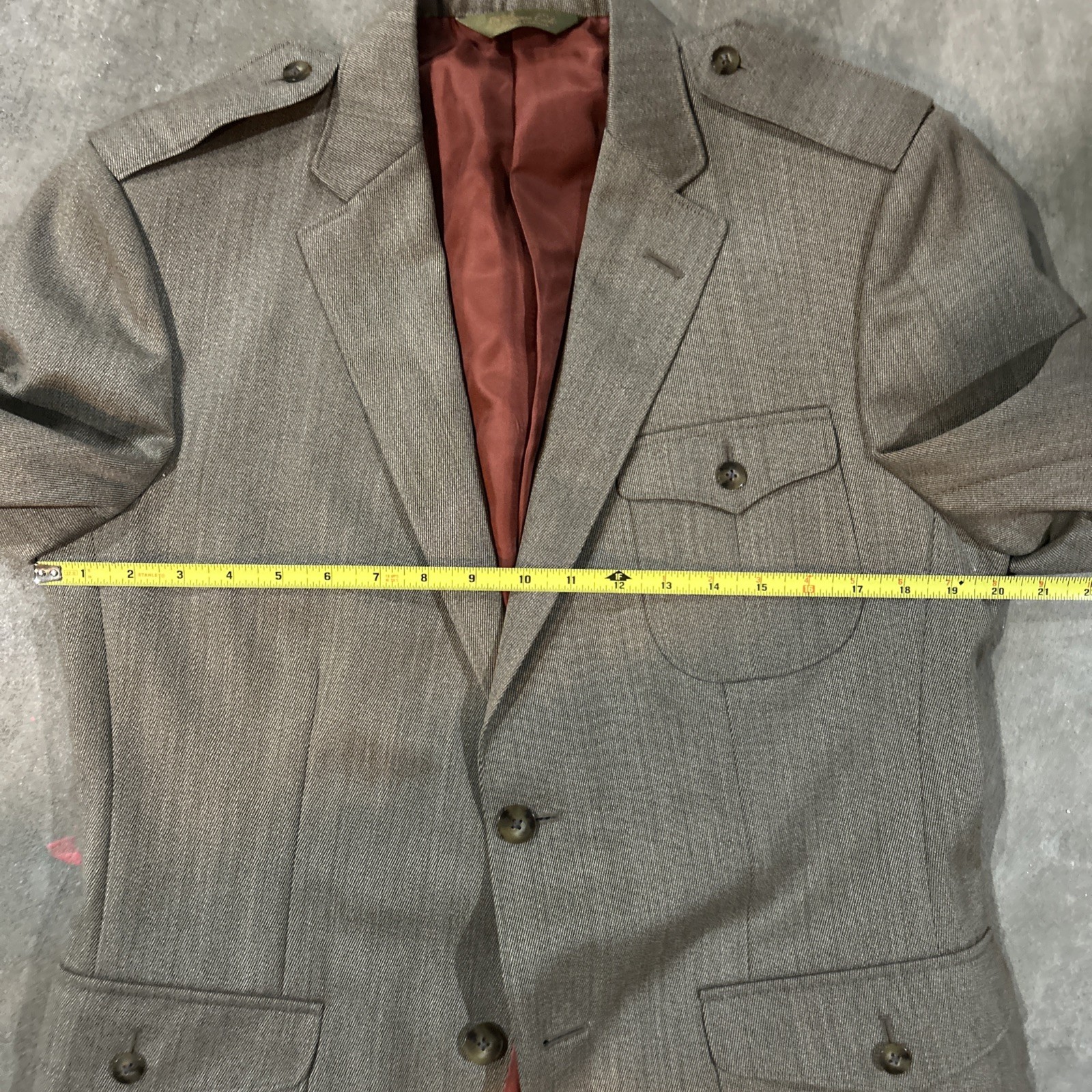 40 Reg - Paul Stuart Phineas Cole Suit Brown 