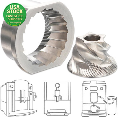 Conical Burr Grinder Set Compatible with JURA Saeco Nivona Miele Coffee Machines