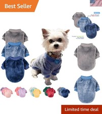 3-Pack Dog  Cat Clothes in Grey, Blue, Dark Blue for Small Dogs  Cats