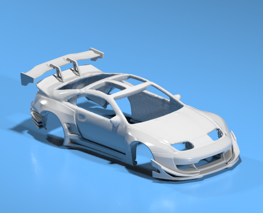 Pandem Style Widebody Kit for Hot Wheels Fairlady 300ZX - Resin