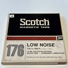 Scotch Magnetic Tape  1.5 Mil Polyester Backing Splice Free 176-1/4 -1200ft