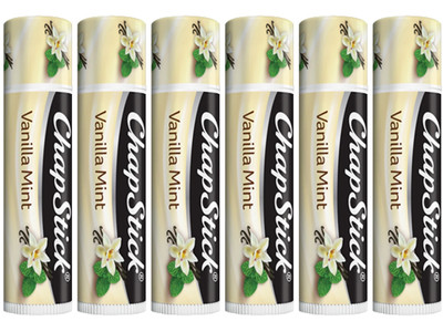 6 Pack: CHAPSTICK Vanilla Mint Lip Balm, 0.15 oz Tubes (Sealed & New)