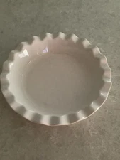 Good Cook Pie Plate Dish 9" Stoneware Ruffled Edge Bakeware Pan