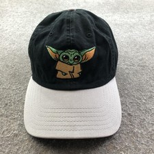 Star Wars Hat Cap Strap Back Mens One Size Black Baby Yoda Baseball The Child