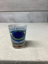 Shot Glass BELIZE Great Blue Hole, Nature's Best Kept Diving Secret