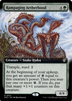 Rampaging Aetherhood EXTENDED ART Commander: Aetherdrift Magic MTG NM
