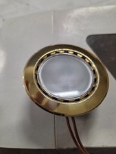 FARETTO DA INCASSO PER MENSOLE ORO CON LAMPADA ALOGENA 12V/20W/G4 BAGNO/CUCINA