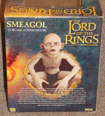 Lord of The Rings 1 4 Scale Smeagol Figure NECA 304884 for sale