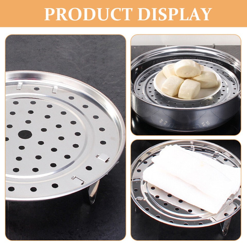 Stainless Steel Steaming Rack Round Cake Cooling Rack Kitchen Food