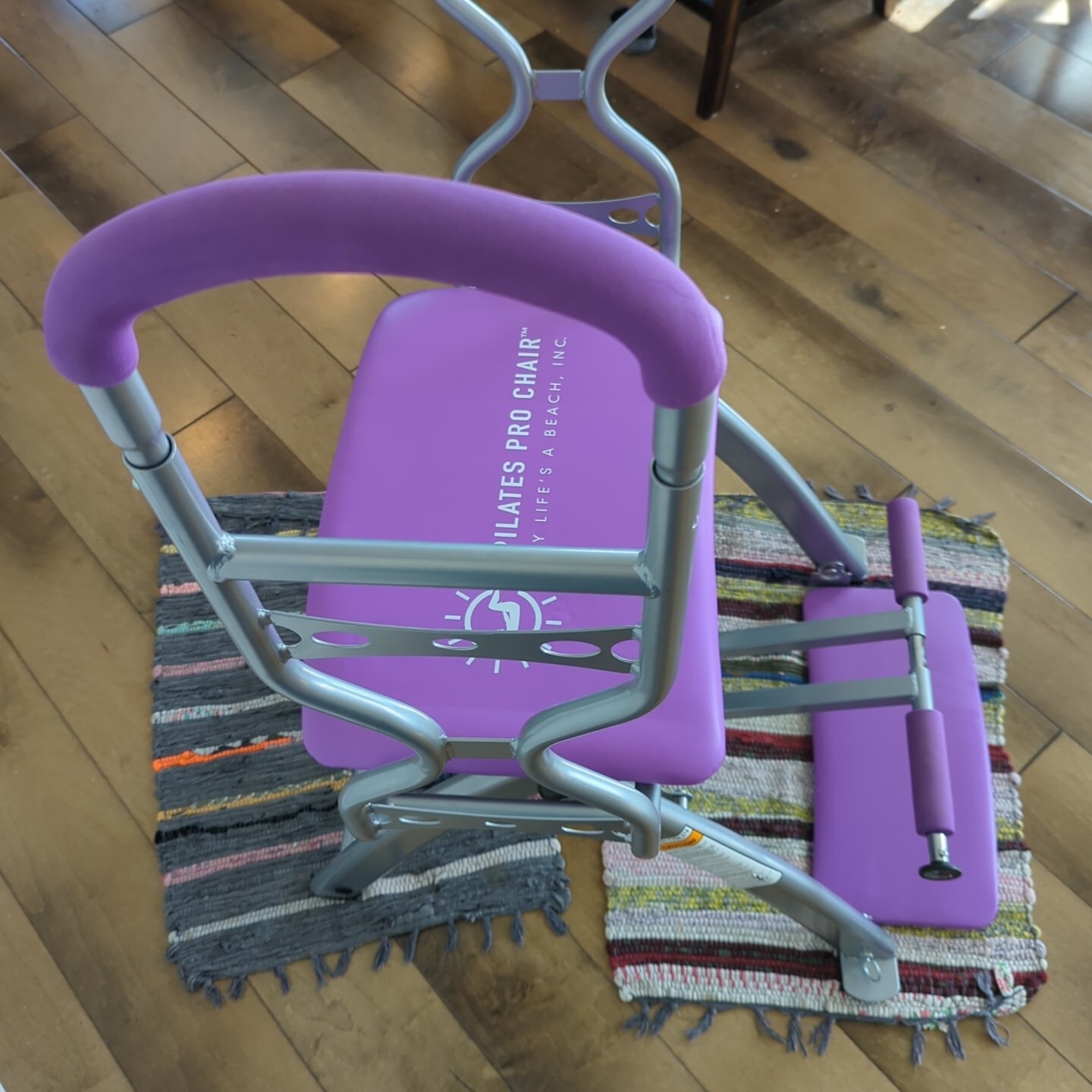 Life's A Beach Pilates Pro Chair Workout Exercise Machine Lavender eBay