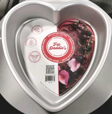 Fat Daddio's VALENTINE'S HEART SHAPED LAYER CAKE PAN Baking 10