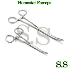 2 Rochester Pean Hemostat Forceps 5.5" 8" Curved Surgical Instruments