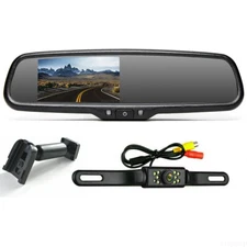 4.3" Mirror Monitor No.1 Bracket  License Plate Backup Camera for Car Rear View