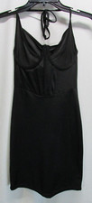 Shein Women's Size S US 4 Black Stretch Form Fitting Wired Bra Halter Dress