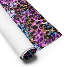 Pattern Vinyl, Animal Leopard Print Vinyl for Cricut Cutting Machine, Purple