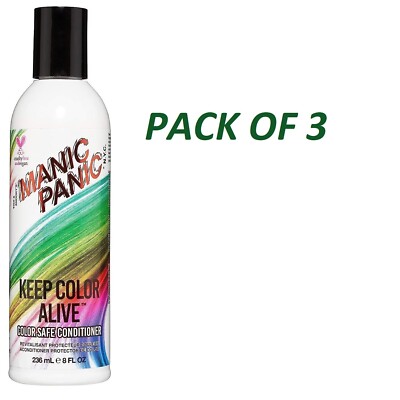 Manic Panic KEEP COLOR ALIVE Color Safe Conditioner 8 fl oz - PACK OF 3