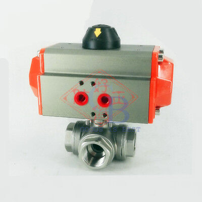 Generic 3//4 Bspp Wear-resisting Three Way Brass Ball Valve Green Connection