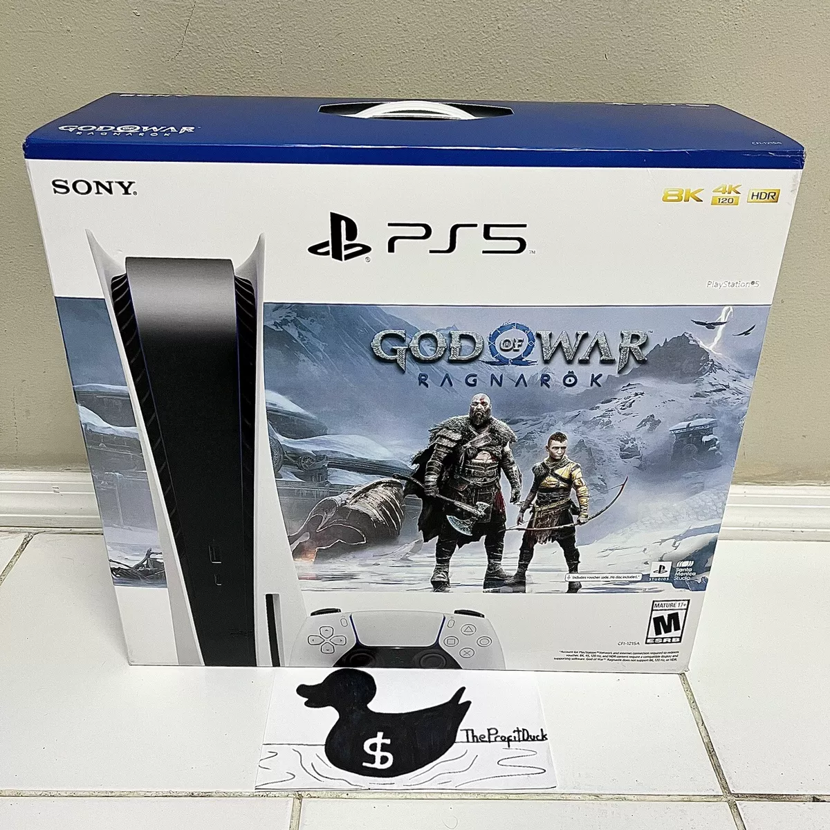 Sony PS5 Digital Edition Console God of War Ragnarök Bundle - White for  sale online