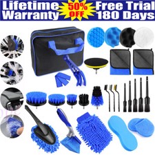 29PCS Car Detailing Brush Set Soft Brush Interior Wheel Valet Pro Cleaning Kit