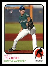 Matt Brash 2022 Topps Heritage #547 Seattle Mariners ROOKIE *030A
