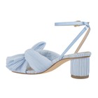 Women's Mid Block Heel Pleated Cute Bow Knot Open Toe Ankle Strap Sandals US11 — photo 3