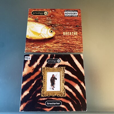 Prodigy 2 IMPORT   LOT : Firestarter & Breathe VG+     US Seller!